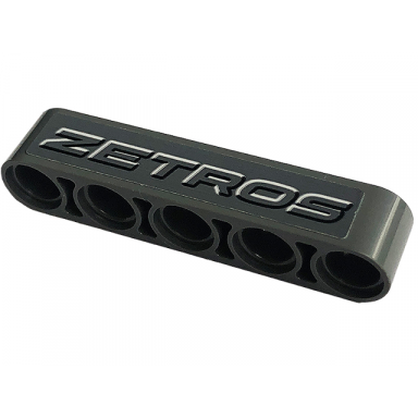 dark bluish gray technic liftarm thick 1 x 5 with zetros pattern sticker - set 42129