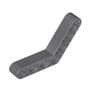 dark bluish gray technic liftarm modified bent thick 1 x 7 4 - 4