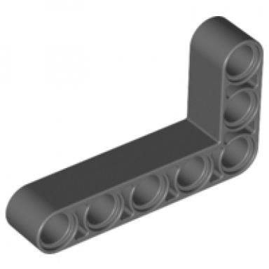 dark bluish gray technic liftarm modified bent thick l-shape 3 x 5