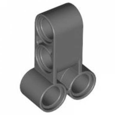 dark bluish gray technic pin connector perpendicular double 3l