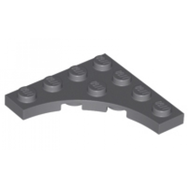 dark bluish gray plate modified 4 x 4 with 3 x 3 curved cutout