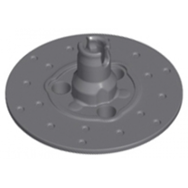 dark bluish gray technic steering wheel hub 3 pin holes round