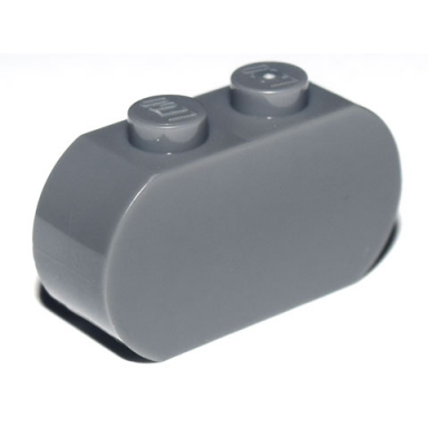 dark bluish gray brick modified 1 x 3 with round ends