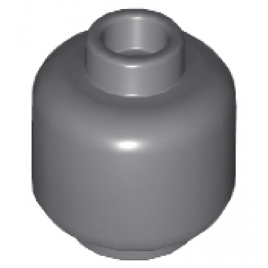 dark bluish gray minifigure head plain