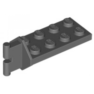 dark bluish gray hinge plate 2 x 4 with articulated joint - male
