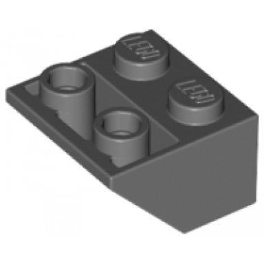 dark bluish gray slope inverted 45 2 x 2 with flat bottom pin