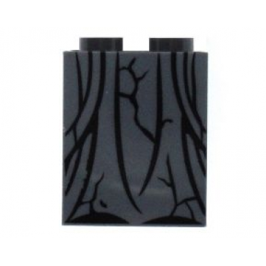 dark bluish gray slope 65 2 x 2 x 2 with bottom tube with minifigure dress skirt robe cracks pattern statue at dol guldur