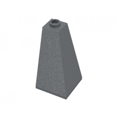 dark bluish gray slope 75 2 x 2 x 3 double convex