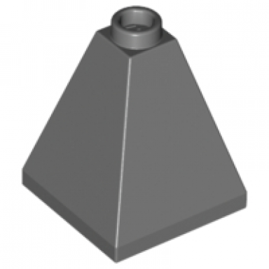 dark bluish gray slope 75 2 x 2 x 2 quadruple convex