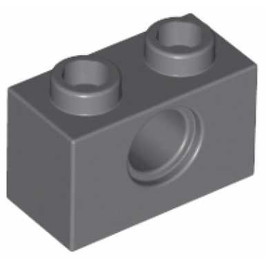 dark bluish gray technic brick 1 x 2 with hole