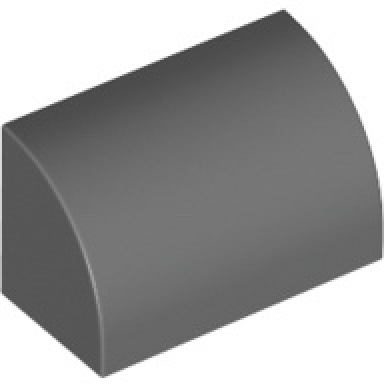 dark bluish gray slope curved 1 x 2