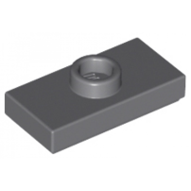dark bluish gray plate modified 1 x 2 with 1 stud with groove jumper