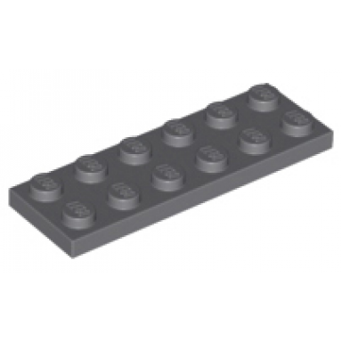 dark bluish gray plate 2 x 6