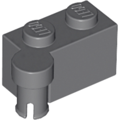 dark bluish gray hinge brick 1 x 4 swivel top