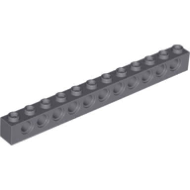 dark bluish gray technic brick 1 x 12 with holes