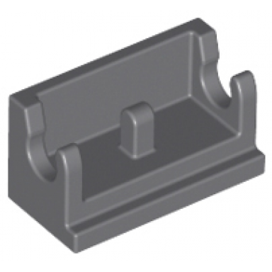 dark bluish gray hinge brick 1 x 2 base