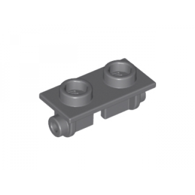 dark bluish gray hinge brick 1 x 2 top plate