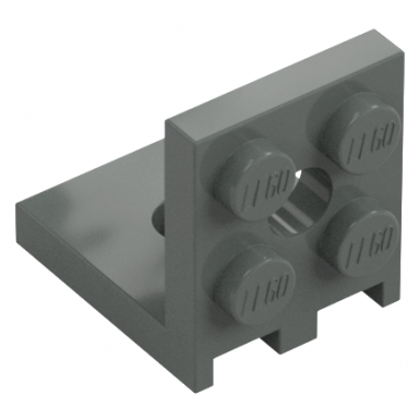 dark bluish gray bracket 2 x 2 - 2 x 2 with 2 holes