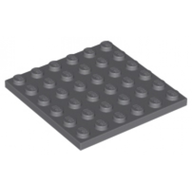 dark bluish gray plate 6 x 6