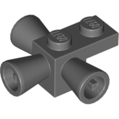 dark bluish gray brick modified 1 x 1 with 3 loudspeakers space positioning rockets
