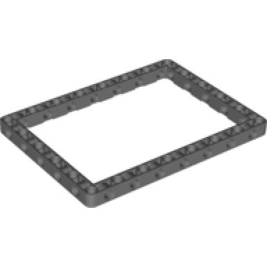 dark bluish gray technic liftarm modified frame thick 11 x 15 open center