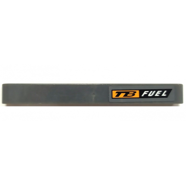 dark bluish gray technic liftarm thick 1 x 9 with tb and fuel pattern model left side sticker - set 8051