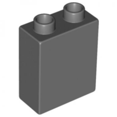 dark bluish gray duplo brick 1 x 2 x 2