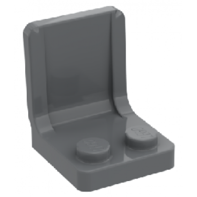 dark bluish gray minifigure utensil seat chair 2 x 2