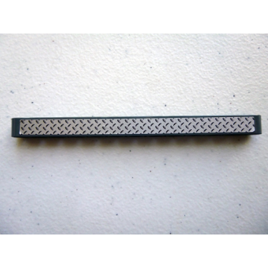 dark bluish gray technic liftarm thick 1 x 13 with silver tread plate pattern sticker - set 8297