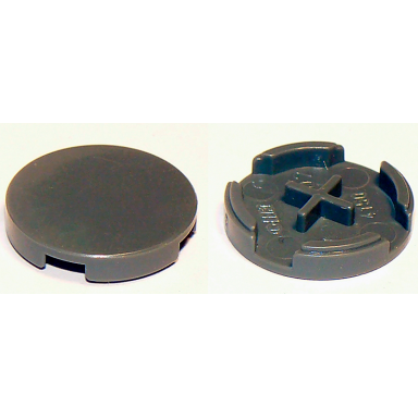 dark bluish gray tile round 2 x 2