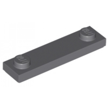 dark bluish gray plate modified 1 x 4 with 2 studs with groove