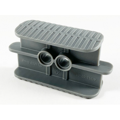 dark bluish gray rubber band belt holder 2 x 6 x 2 1 3