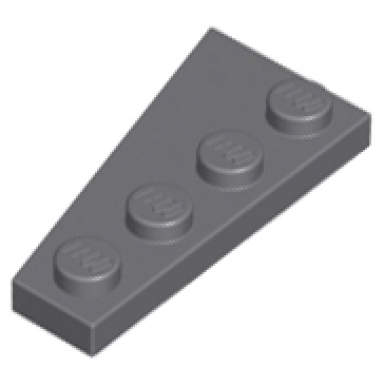 dark bluish gray wedge plate 4 x 2 right