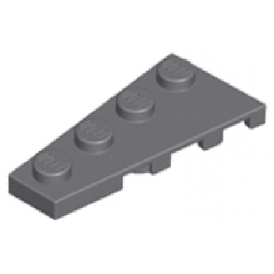 dark bluish gray wedge plate 4 x 2 left