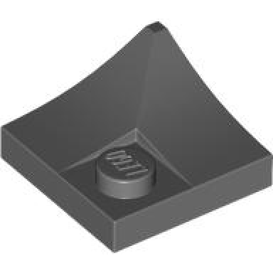 dark bluish gray arch 2 x 2 inverted corner with recessed stud