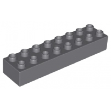 dark bluish gray duplo brick 2 x 8