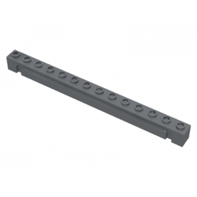 dark bluish gray brick modified 1 x 14 with channel
