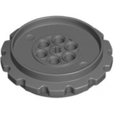 dark bluish gray technic tread sprocket wheel extra large