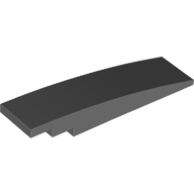 dark bluish gray slope curved 8 x 2
