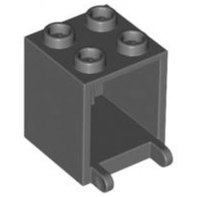 dark bluish gray container box 2 x 2 x 2