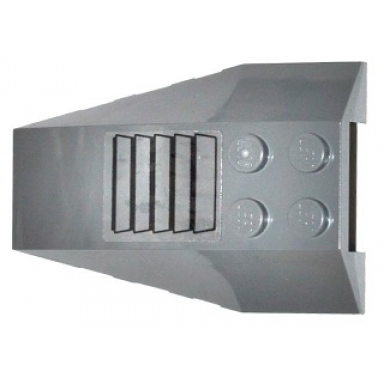 dark bluish gray wedge 6 x 4 triple curved with air vent pattern sticker - set 60046