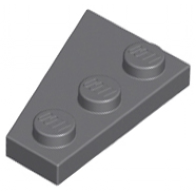 dark bluish gray wedge plate 3 x 2 right