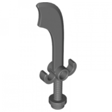 dark bluish gray minifigure weapon sword scimitar