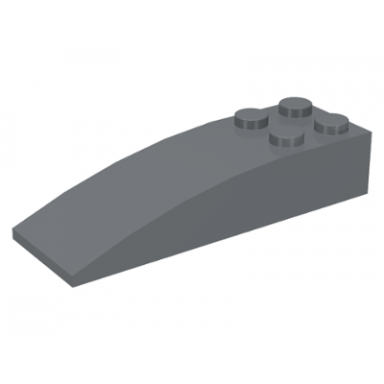 dark bluish gray slope curved 6 x 2