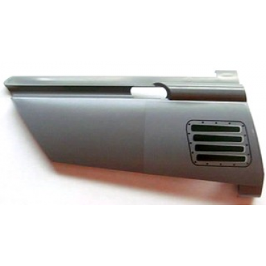 dark bluish gray technic panel fairing 21 large long small hole side b with air vent and rivets pattern sticker - set 8297