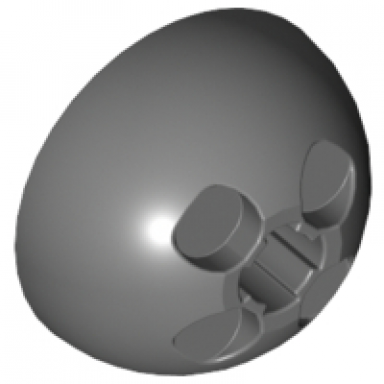 dark bluish gray cylinder hemisphere 3 x 3 ball turret