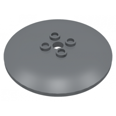 dark bluish gray dish 6 x 6 inverted radar - hollow studs