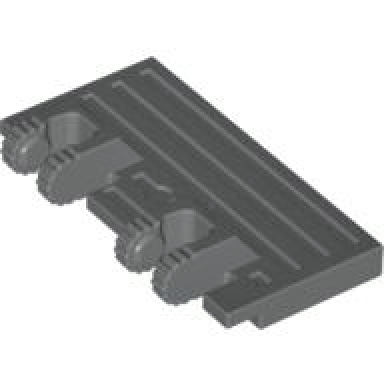 dark bluish gray hinge train gate 2 x 4 locking dual 2 fingers with rear reinforcements