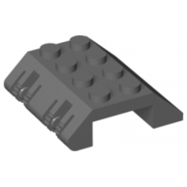 dark bluish gray slope 45 4 x 4 double with locking hinge