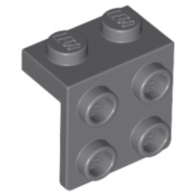 dark bluish gray bracket 1 x 2 - 2 x 2